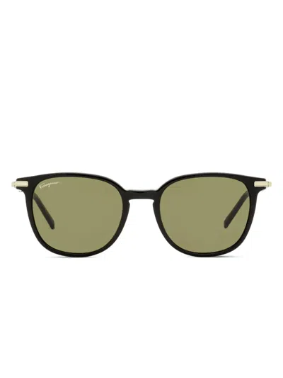 Ferragamo Square-frame Sunglasses In Black