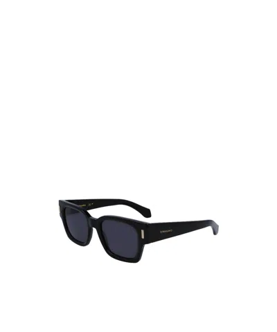 Ferragamo Square-frame Sunglasses In Black