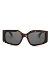 Ferragamo Square-frame Sunglasses In Brown
