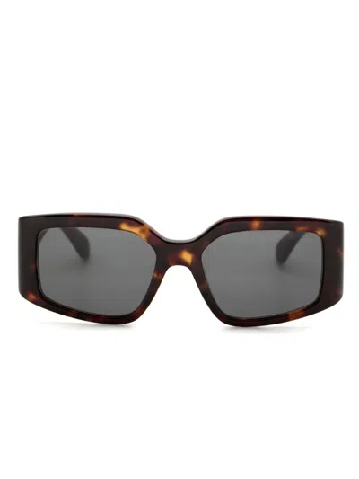 Ferragamo Square-frame Sunglasses In Brown
