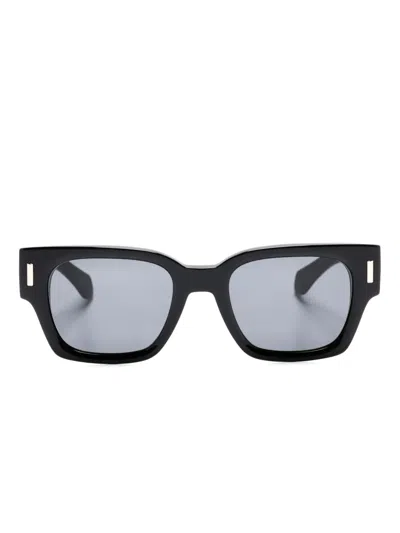 Ferragamo Sonnenbrille Mit Eckigem Gestell In Schwarz