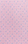 Ferragamo Square Gancini Print Silk Tie In Rosa