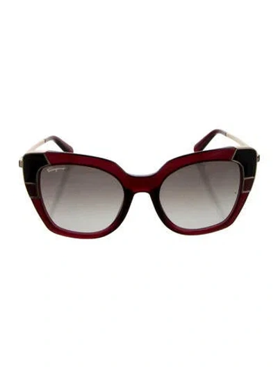 Pre-owned Ferragamo Square Gradient Sunglasses