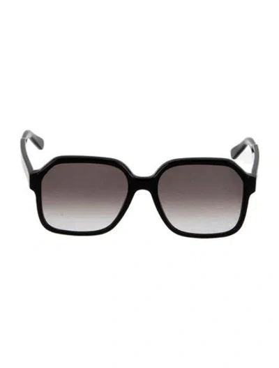 Pre-owned Ferragamo Square Gradient Sunglasses In Black