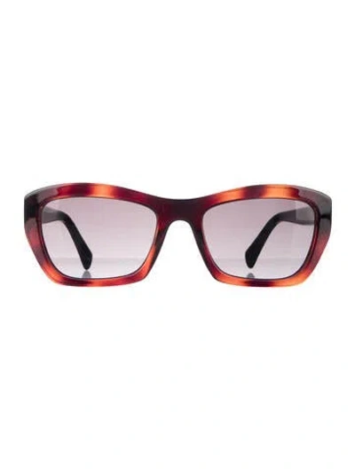 Pre-owned Ferragamo Square Gradient Sunglasses In Black/brown