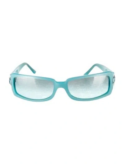 Pre-owned Ferragamo Square Gradient Sunglasses In Blue