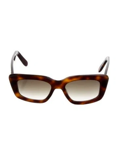 Pre-owned Ferragamo Square Gradient Sunglasses In Brown