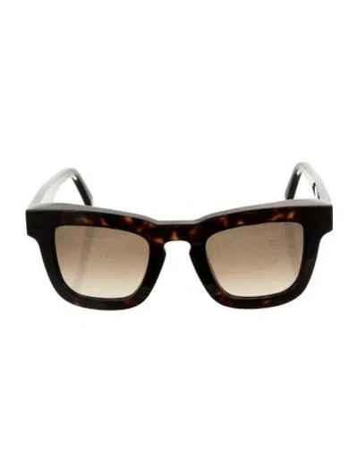 Pre-owned Ferragamo Square Gradient Sunglasses In Brown
