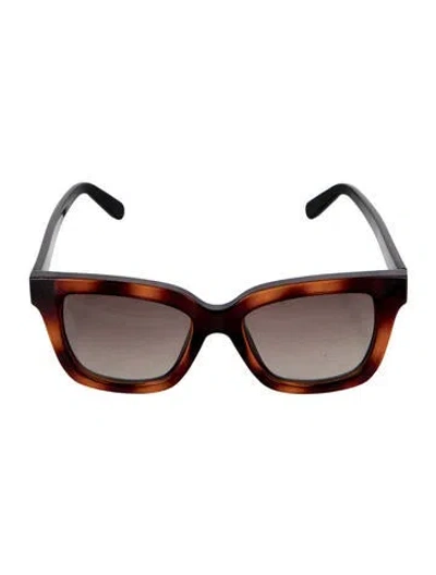 Pre-owned Ferragamo Square Gradient Sunglasses In Brown