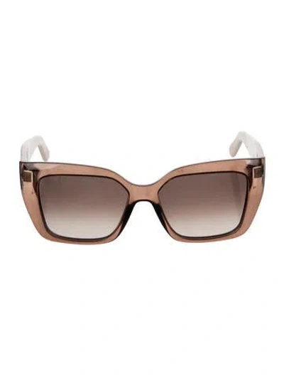 Pre-owned Ferragamo Square Gradient Sunglasses In Neutral