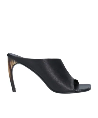 FERRAGAMO SQUARE HEAD HIGH HEEL SANDALS
