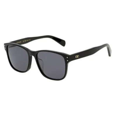 Ferragamo Square Men's Sunglasses Sf2016slbk 001 60 In Black