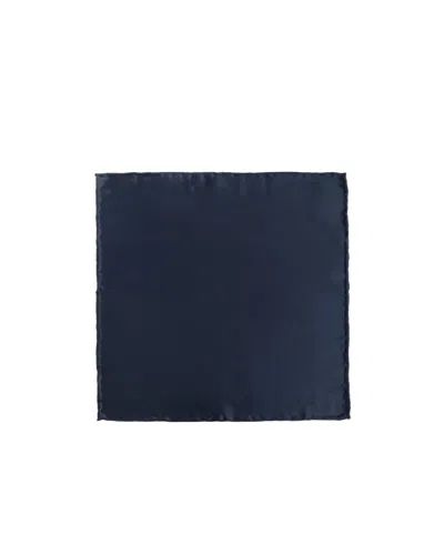 Ferragamo Square Pocket Scarf In Navy Blue
