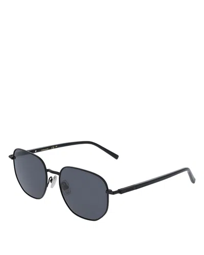 Ferragamo Square Prisma Sunglasses, 55mm In Gray