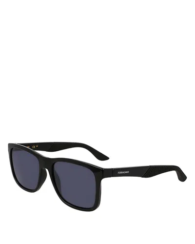 Ferragamo Square Sunglasses, 56mm In Black