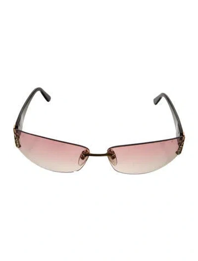 Pre-owned Ferragamo Square Tinted Sunglasses In Black