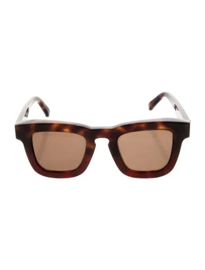 Pre-owned Ferragamo Square Tinted Sunglasses In Brown