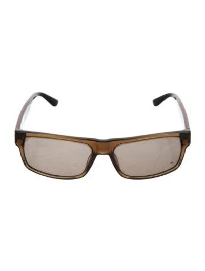 Pre-owned Ferragamo Square Tinted Sunglasses In Brown