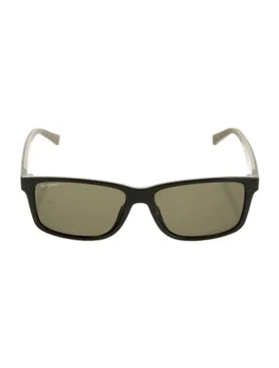 Pre-owned Ferragamo Square Tinted Sunglasses In Green