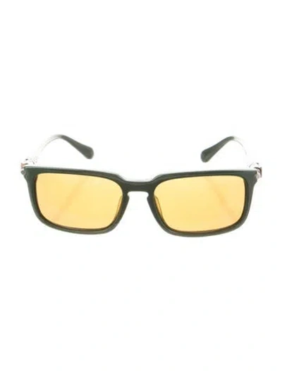 Pre-owned Ferragamo Square Tinted Sunglasses In Green
