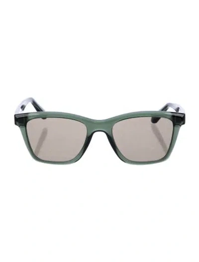 Pre-owned Ferragamo Square Tinted Sunglasses In Green
