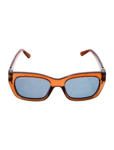 Pre-owned Ferragamo Square Tinted Sunglasses In Multi
