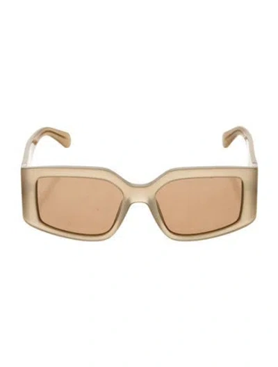 Pre-owned Ferragamo Square Tinted Sunglasses In Neutrals