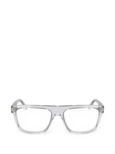 Ferragamo Square-frame Glasses In Gray