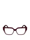 Ferragamo Square-frame Glasses In Red