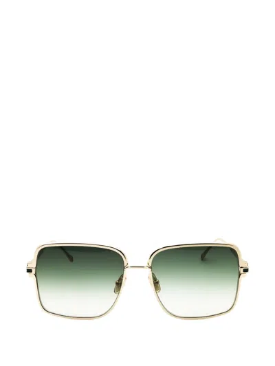 Ferragamo Square-frame Sunglasses In Gold