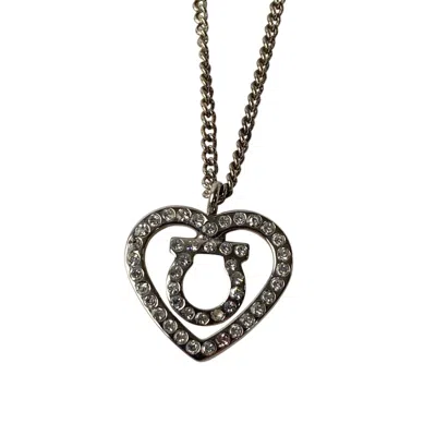 Pre-owned Ferragamo Stainless Steel Necklace () In Silver