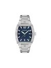 Ferragamo Stainless Steel Tonneau F-80 40mm In Metallic