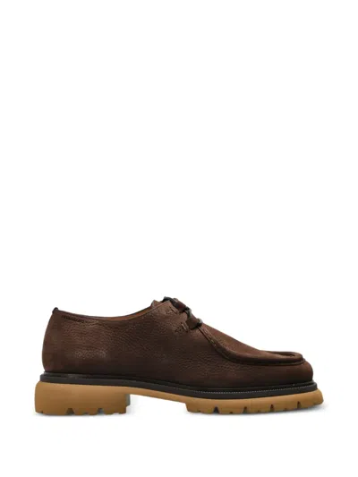 Ferragamo Brogue Shoes Men Color Dark In Burgundy