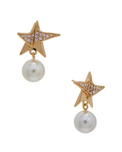 Ferragamo Star Embellished Earrings In Gold