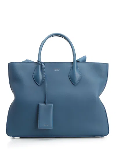 Ferragamo Star Handbags Blue