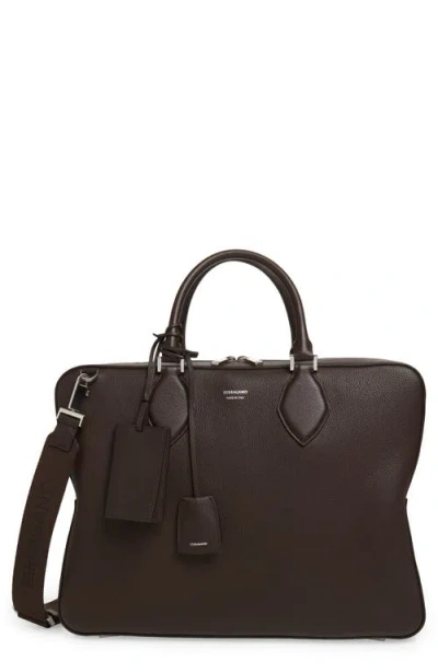 Ferragamo Star Leather Tote In Brown