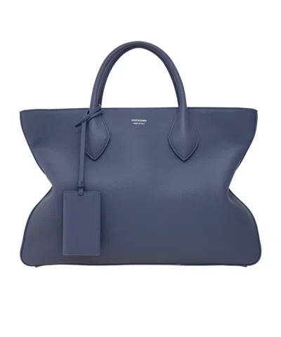 Ferragamo Star-shaped Tote Bag In Gray