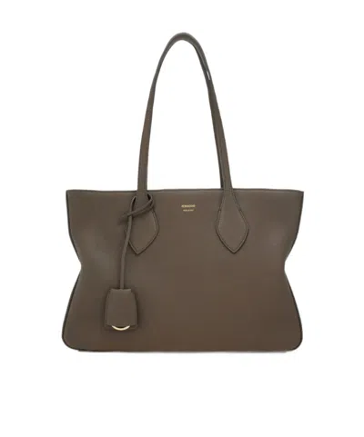 Ferragamo Star-shaped Tote Bag (m) In Gray