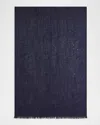Ferragamo Star Silk Scarf In Navy