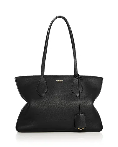Ferragamo Star Tote Bag In Black