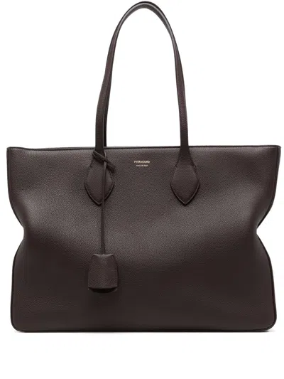 Ferragamo Star Tote In Purple