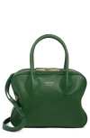 Ferragamo Star Triple Zip Leather Top-handle Bag In Forest Green