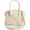Ferragamo Medium Star Calf Leather Top Handle Bag In Mascarpone