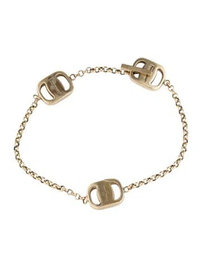 Pre-owned Ferragamo Station Bracelet, 6.75" In Multi