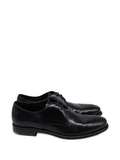 Pre-owned Ferragamo Stefano Derby Shoes In Black