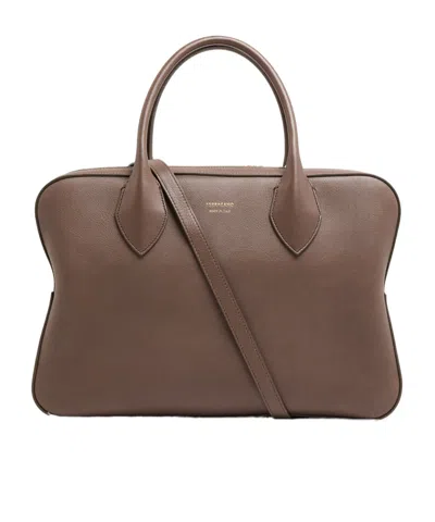 Ferragamo Stella Handbag In Brown