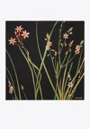 Ferragamo Stem Print Silk Scarf In Multicolor