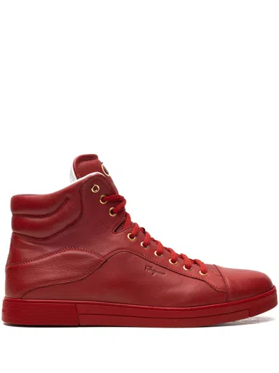 Ferragamo Stephen 2 "red" Sneakers In Rot