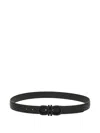 Ferragamo Reversible And Adjustable Gancini Belt In Black