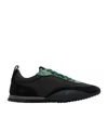 Ferragamo Stitching Low-top Leisure Sneakers In Black